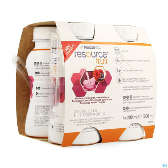 Resource fruit framboise-cassis  4x200ml 12340188