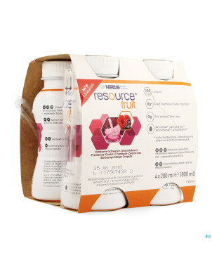 Resource fruit framboise-cassis  4x200ml 12340188