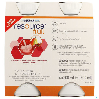 Resource fruit poire cerise    4x200ml 12321326