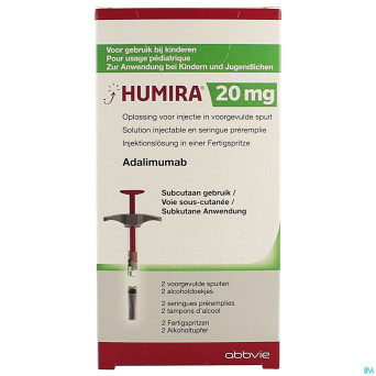 Humira 20mg/0,2ml pediat. sol inj ser preremplie 2