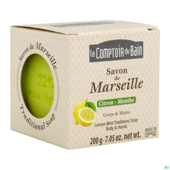 Lcb savon marseille cube citron- menthe 200g