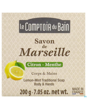 Lcb savon marseille cube citron- menthe 200g