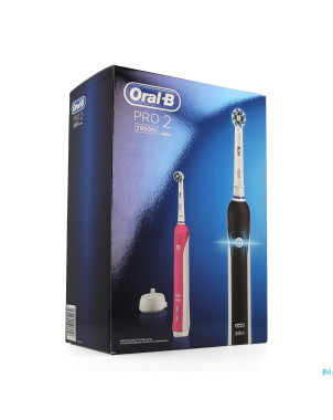 Oral b pro 2950 duo brosse elect. black+pink