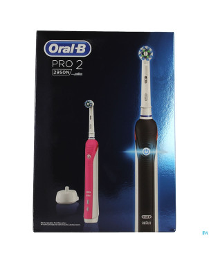 Oral b pro 2950 duo brosse elect. black+pink