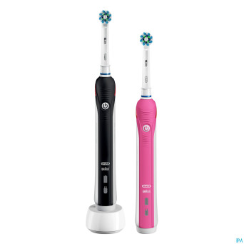 Oral b pro 2950 duo brosse elect. black+pink