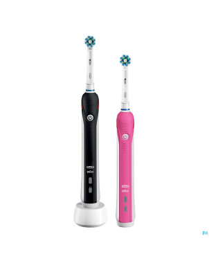 Oral b pro 2950 duo brosse elect. black+pink