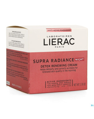 Lierac supra radiance creme nuit    pot  50ml
