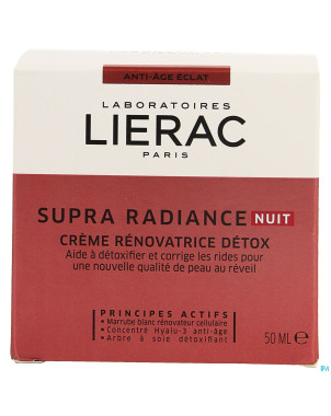 Lierac supra radiance creme nuit    pot  50ml
