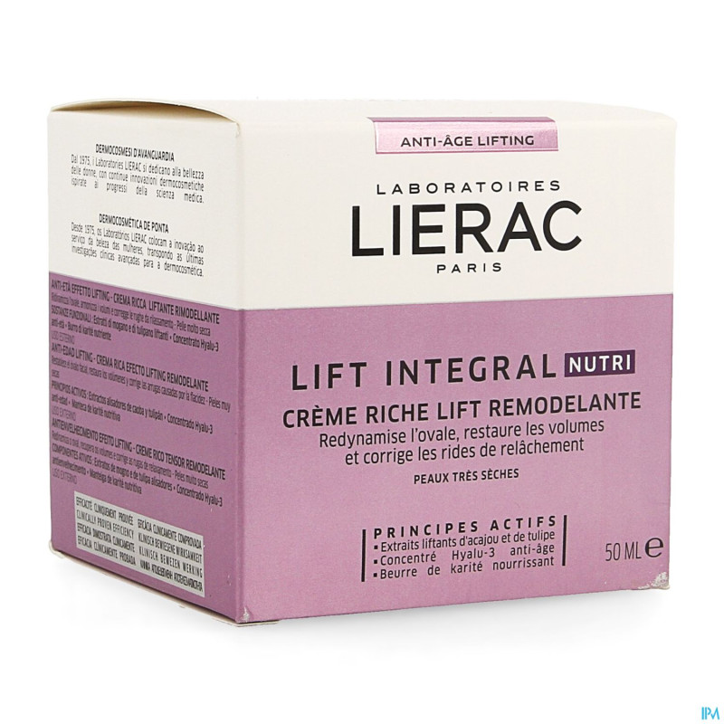 Lierac nutri creme lift integral    pot 50ml