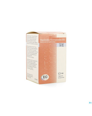 Ezetimibe simvastatine eg 10mg/20mg comp 100 hdpe