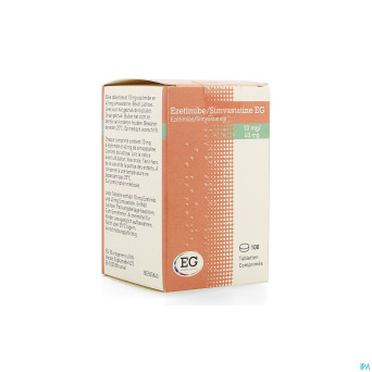 Ezetimibe simvastatine eg 10mg/40mg comp 100 hdpe