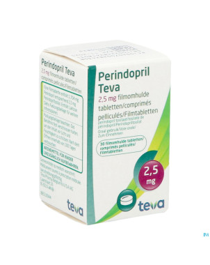 Perindopril teva  2,5mg comp pell  30 x  2,5mg