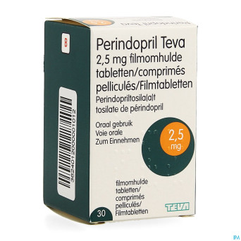 Perindopril teva  2,5mg comp pell  30 x  2,5mg
