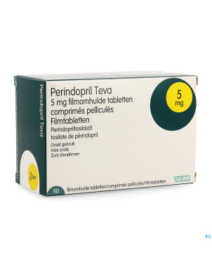 Perindopril teva  5,0mg comp pell  90 x  5,0mg