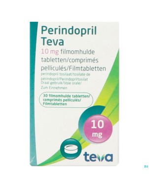 Perindopril teva 10,0mg comp pell  30 x 10,0mg