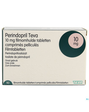 Perindopril teva 10,0mg comp pell  90 x 10,0mg