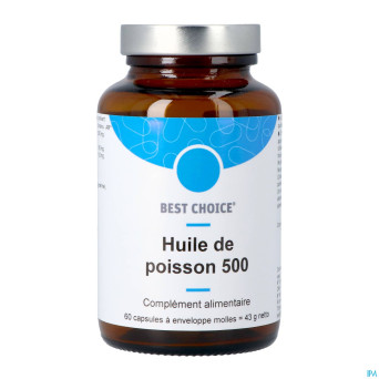Best choice huile poisson 500    caps 60 fr