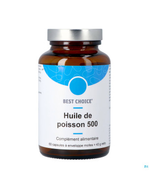 Best choice huile poisson 500    caps 60 fr