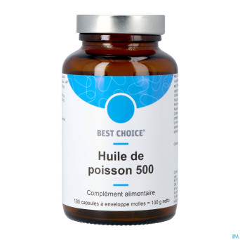 Best choice huile poisson 500    caps 180 fr