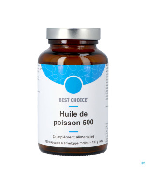 Best choice huile poisson 500    caps 180 fr