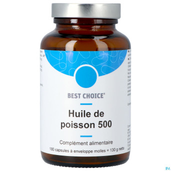 Best choice huile poisson 500    caps 180 fr