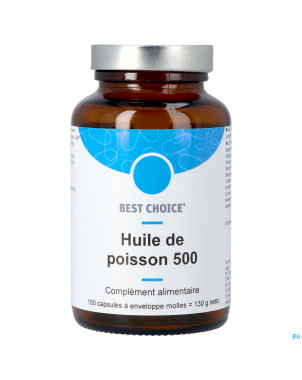 Best choice huile poisson 500    caps 180 fr