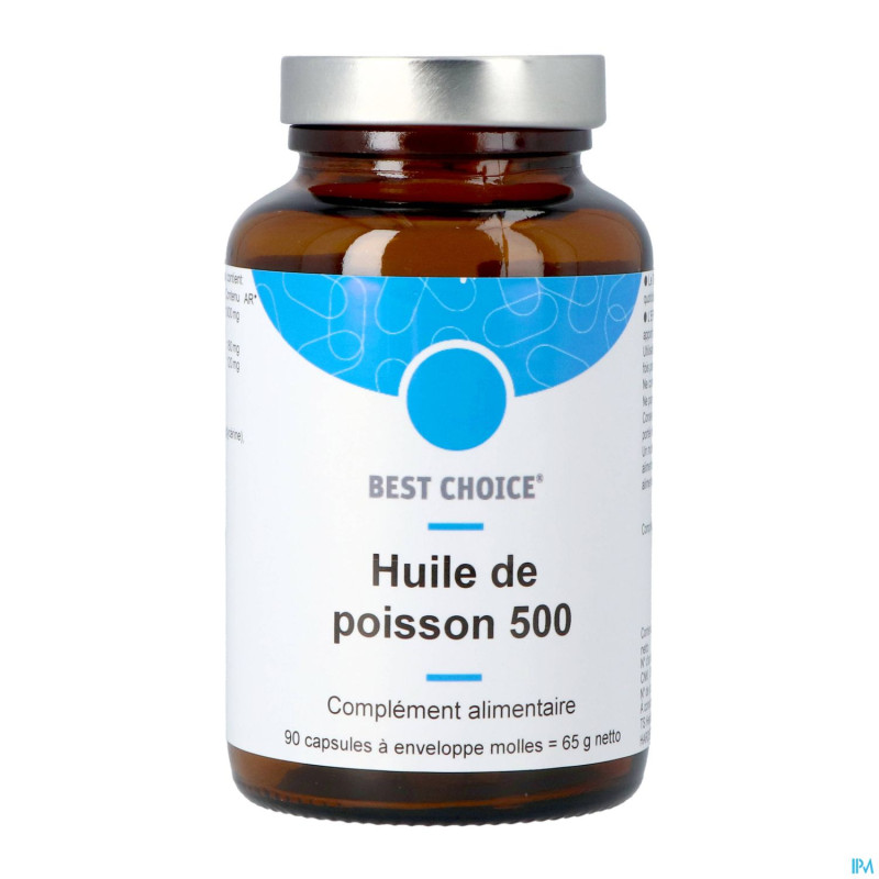Best choice huile poisson 500    caps 90 fr