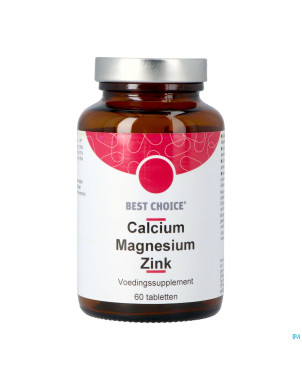 Best choice calcium magnesium zinc    comp 60 fr