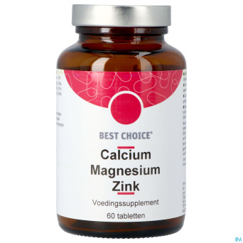 Best choice calcium magnesium zinc    comp 60 fr