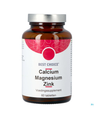 Best choice calcium magnesium zinc    comp 60 fr