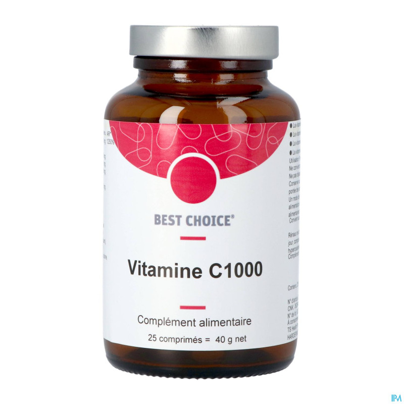 Best choice vitamine c 1000    comp 25 fr