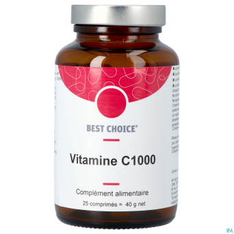 Best choice vitamine c 1000    comp 25 fr