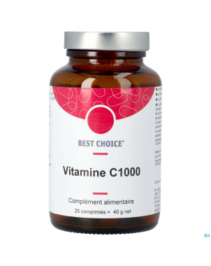 Best choice vitamine c 1000    comp 25 fr