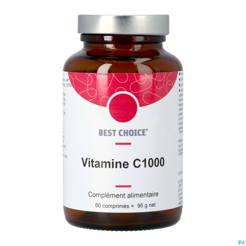 Best choice vitamine c 1000    comp 60 fr