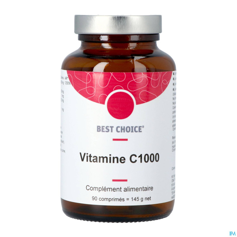 Best choice vitamine c 1000    comp 90 fr