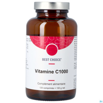 Best choice vitamine c 1000    comp 120 fr