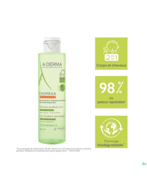 Aderma exomega control gel lavant 2en1    200ml