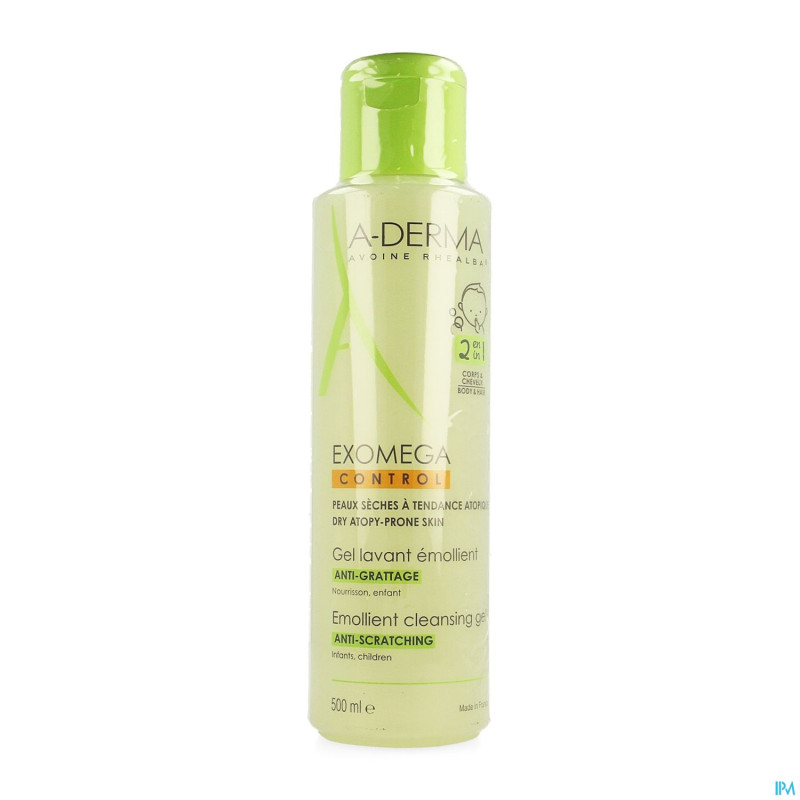 Aderma exomega control gel lavant 2en1    500ml