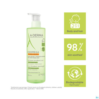 Aderma exomega control gel lavant 2en1    500ml