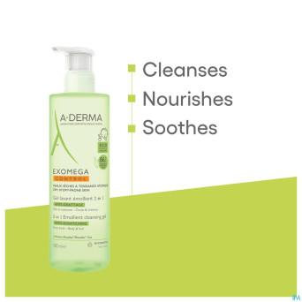 Aderma exomega control gel lavant 2en1    500ml