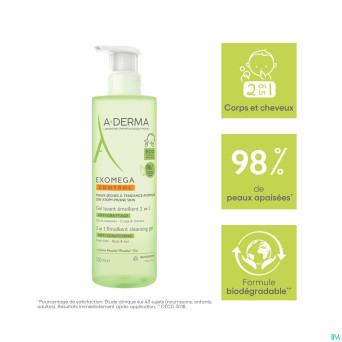 Aderma exomega control gel lavant 2en1    500ml