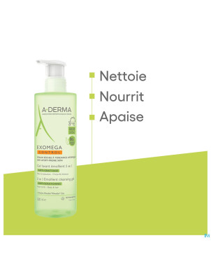 Aderma exomega control gel lavant 2en1    500ml