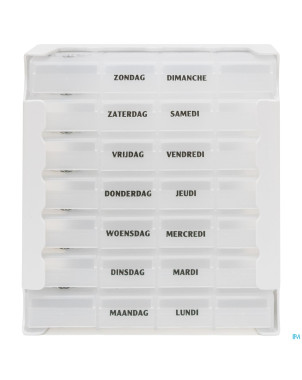 Eureka care pilulier transparent 1 semaine