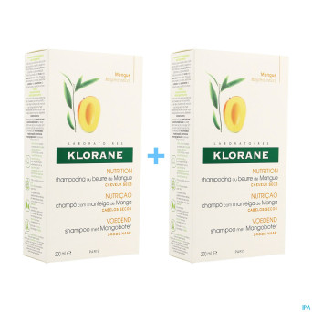 Klorane duo sh mangue 200ml    2e -30%