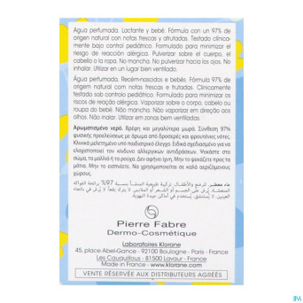 Klorane bb eau parfumee sans alcool 50ml