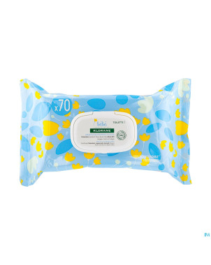 Klorane bb lingettes nettoyantes douces 70u