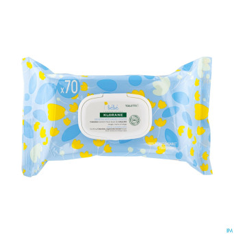 Klorane bb lingettes nettoyantes douces 70u