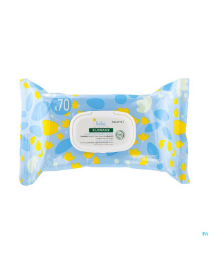 Klorane bb lingettes nettoyantes douces 70u