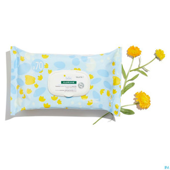 Klorane bb lingettes nettoyantes douces 70u