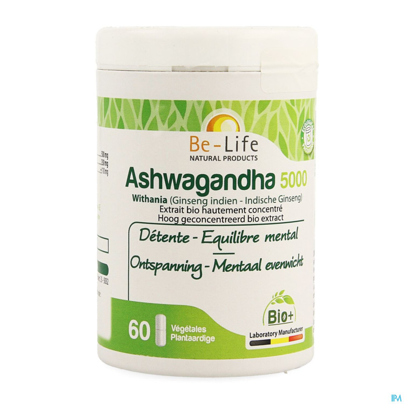 Ashwagandha 5000 bio be life    v-caps  60